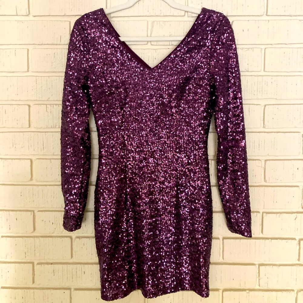 Purple sparkle party dress!